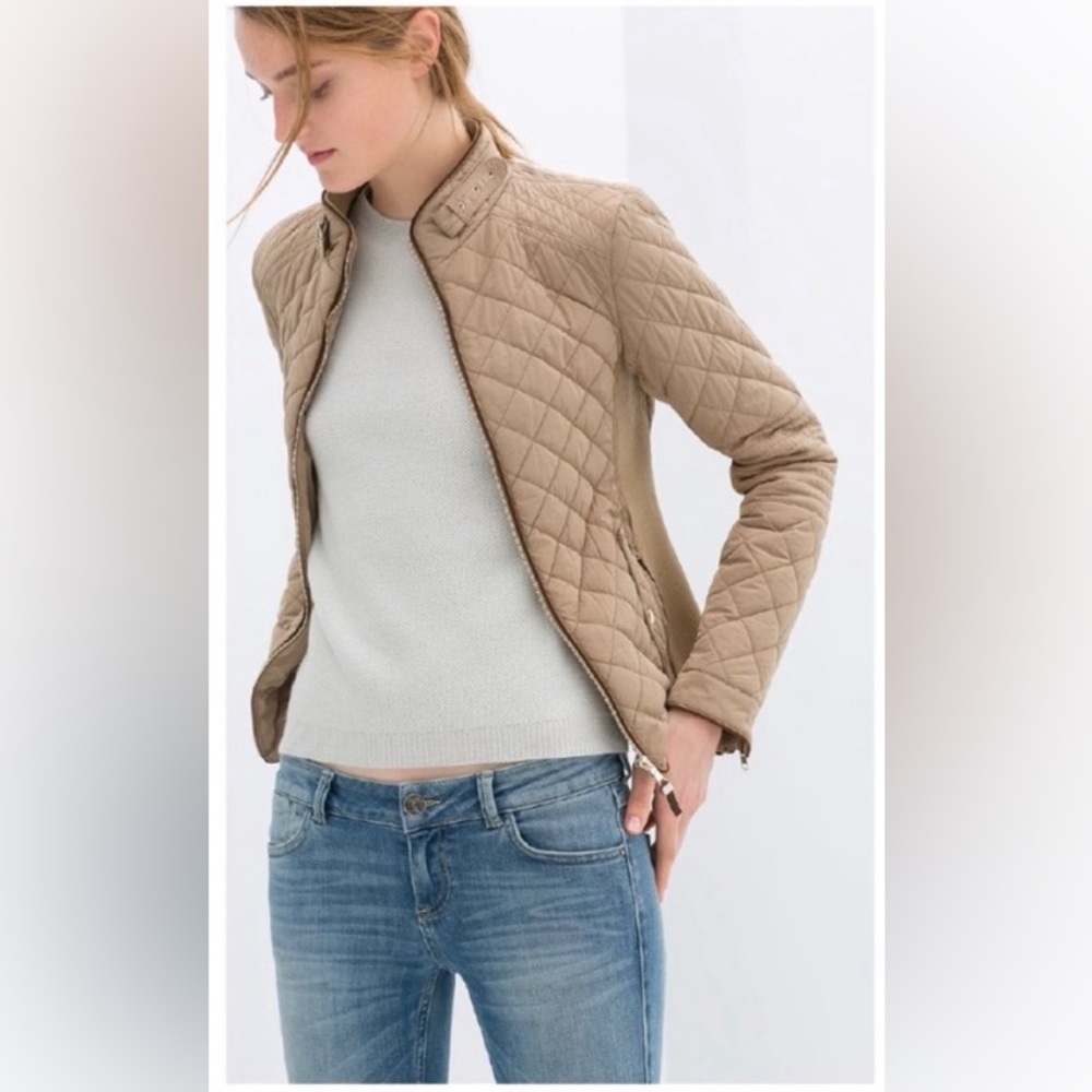 Zara Women’s Quilted Spring Jacket Size Medium
